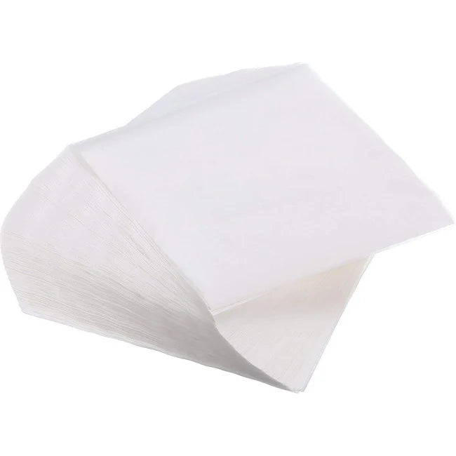 Roll of white paper towels on a white background