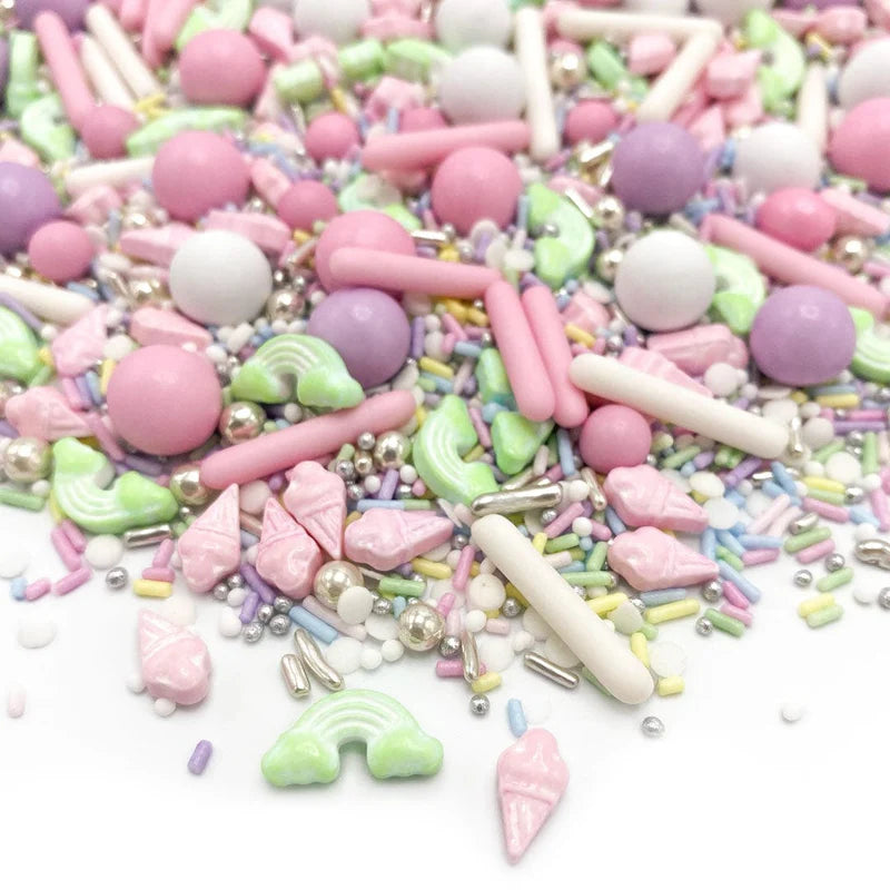 I Scream Ice Cream sprinkle mix – colorful ice cream-themed sprinkles for fun summer desserts and sundaes.