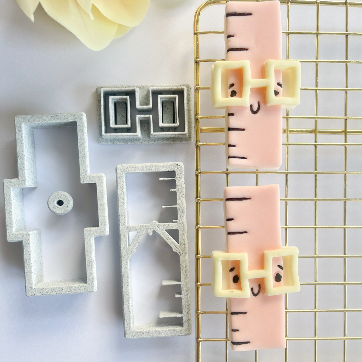 Ruler with Glasses Cookie Cutter Set