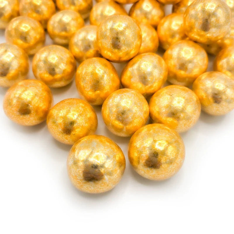 Vintage Gold Choco XXL sprinkles – large metallic gold chocolate sprinkles for luxury cake decorating.