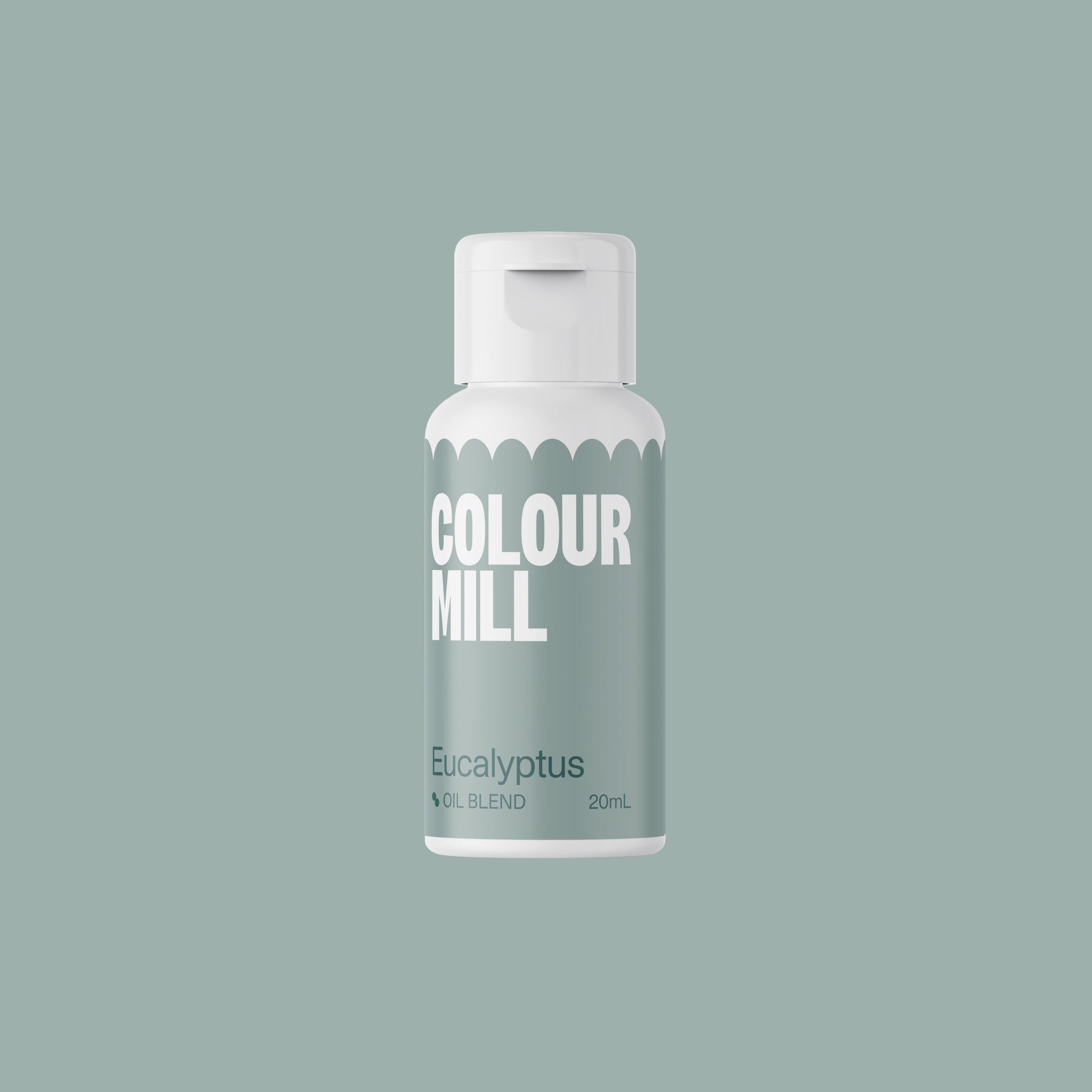 Bottle of Colour Mill Eucalyptus hair color on a light gray background