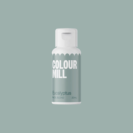 Bottle of Colour Mill Eucalyptus hair color on a light gray background
