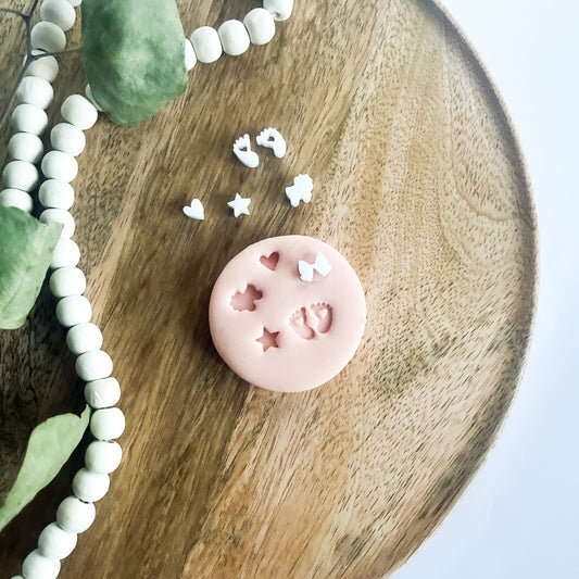 Mini Sweet Stamp Collection set – ideal for custom messages on cookies, cakes, and fondant.