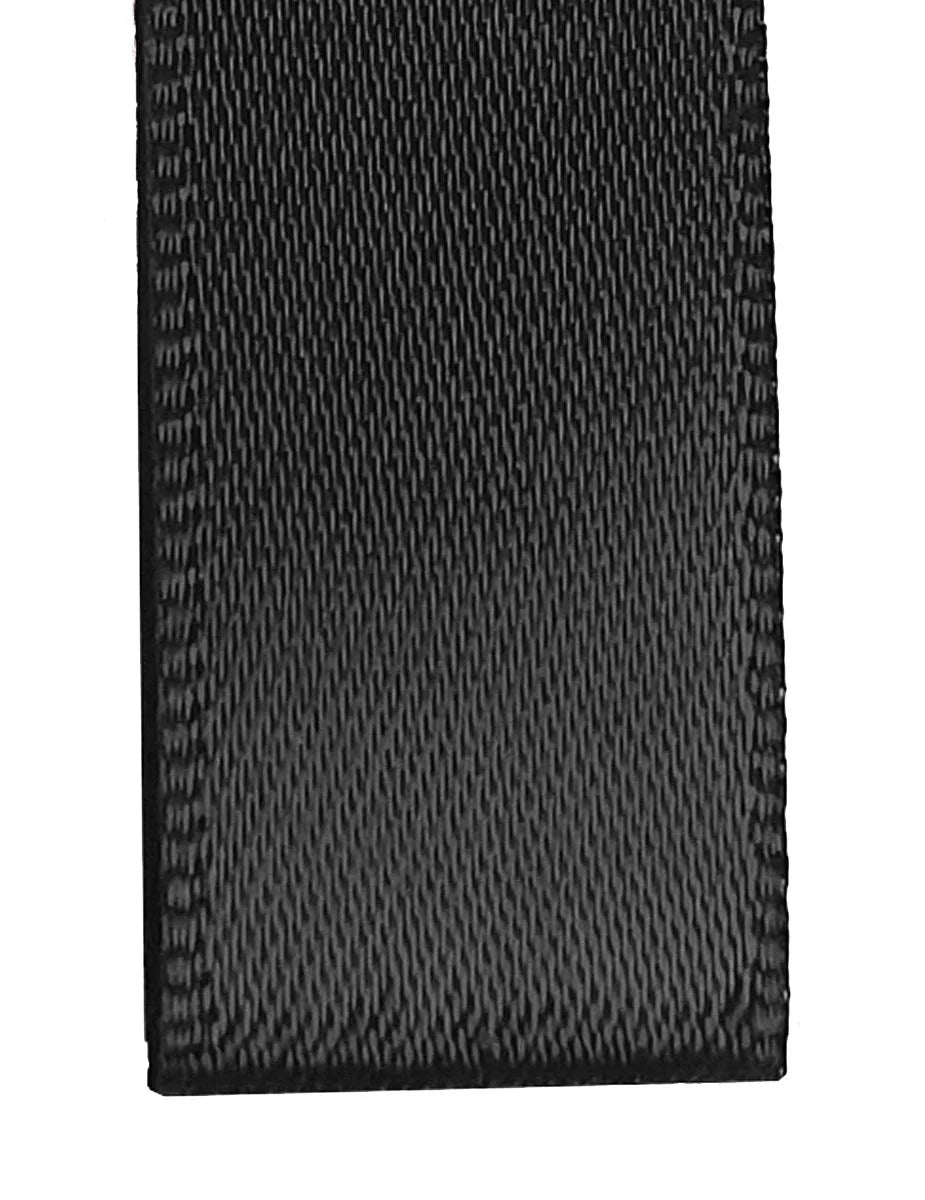 Black woven belt on a white background