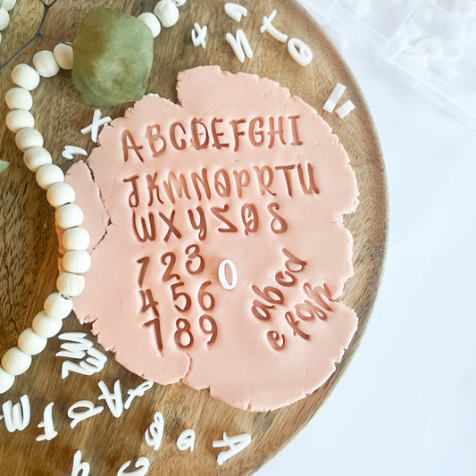mini Sweet Stamp Collection set – ideal for custom lettering on cookies, cakes, and fondant.