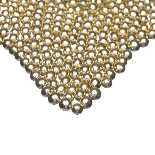 Gold metallic sprinkles – luxurious gold edible decorations perfect for weddings, birthdays, and special occasion desserts.

