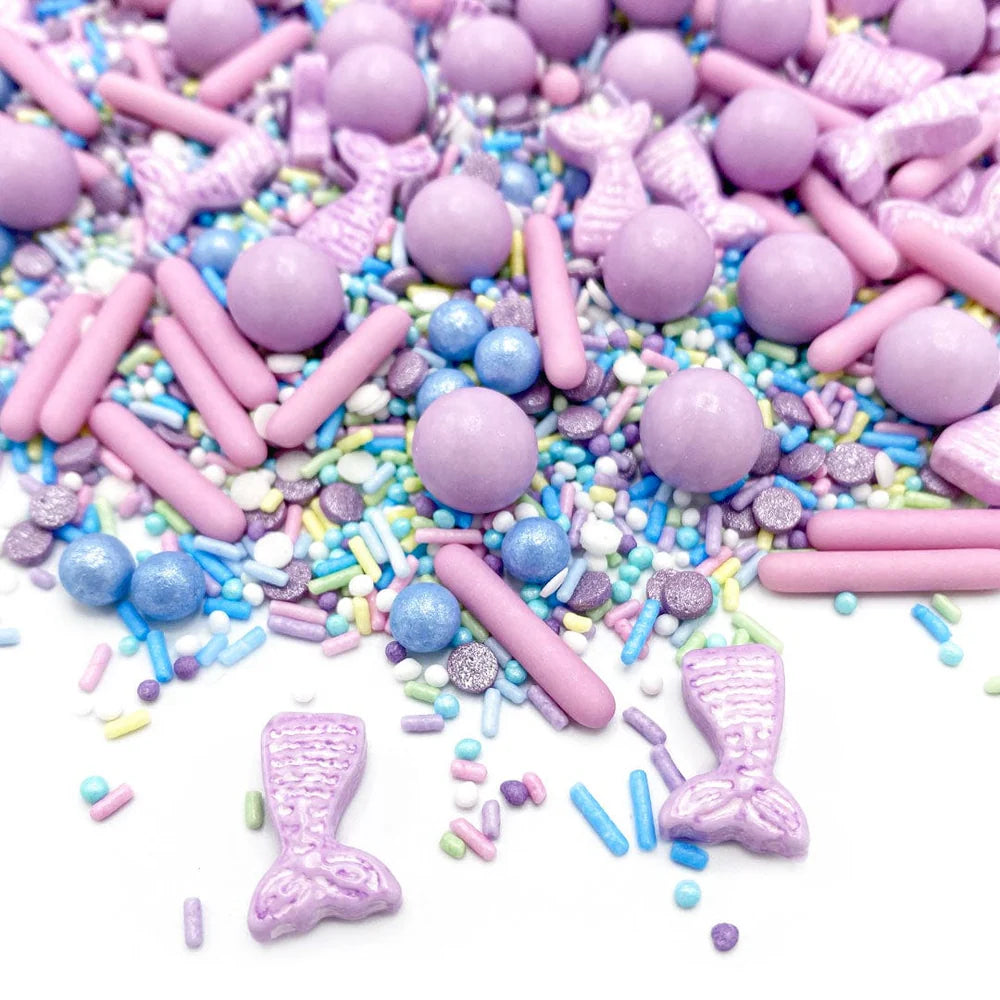 Sweet Mermaid sprinkle mix – ocean-inspired pastel sprinkles perfect for under-the-sea themed treats.